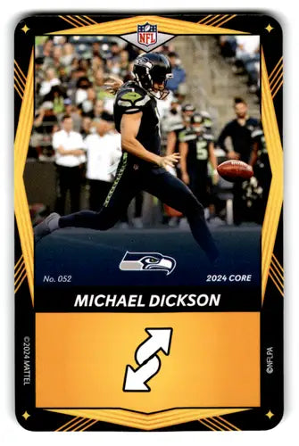 2024 UNO Elite Core Edition Yellow #52 Michael Dickson NM Near Mint Sea ID:82734 - Football Card Single