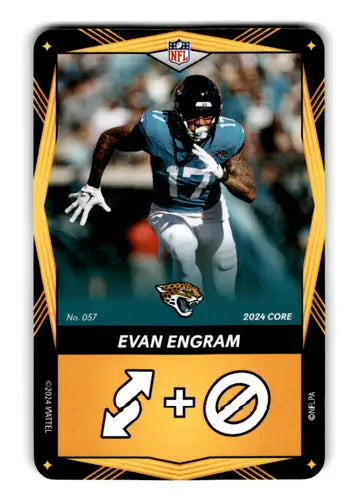 2024 UNO Elite Core Edition Yellow #57 Evan Engram NM Near Mint Jaguars ID:82735 - Football Card Single