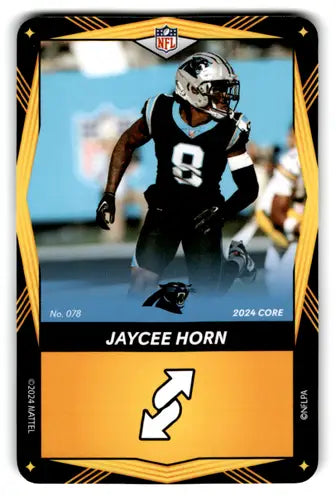 2024 UNO Elite Core Edition Yellow #78 Jaycee Horn NM Near Mint Panther ID:82758 - Football Card Single