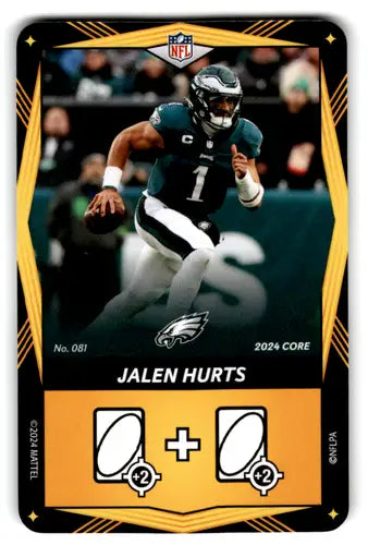2024 UNO Elite Core Edition Yellow #81 Jalen Hurts NM Near Mint Eagles ID:82759 - Football Card Single