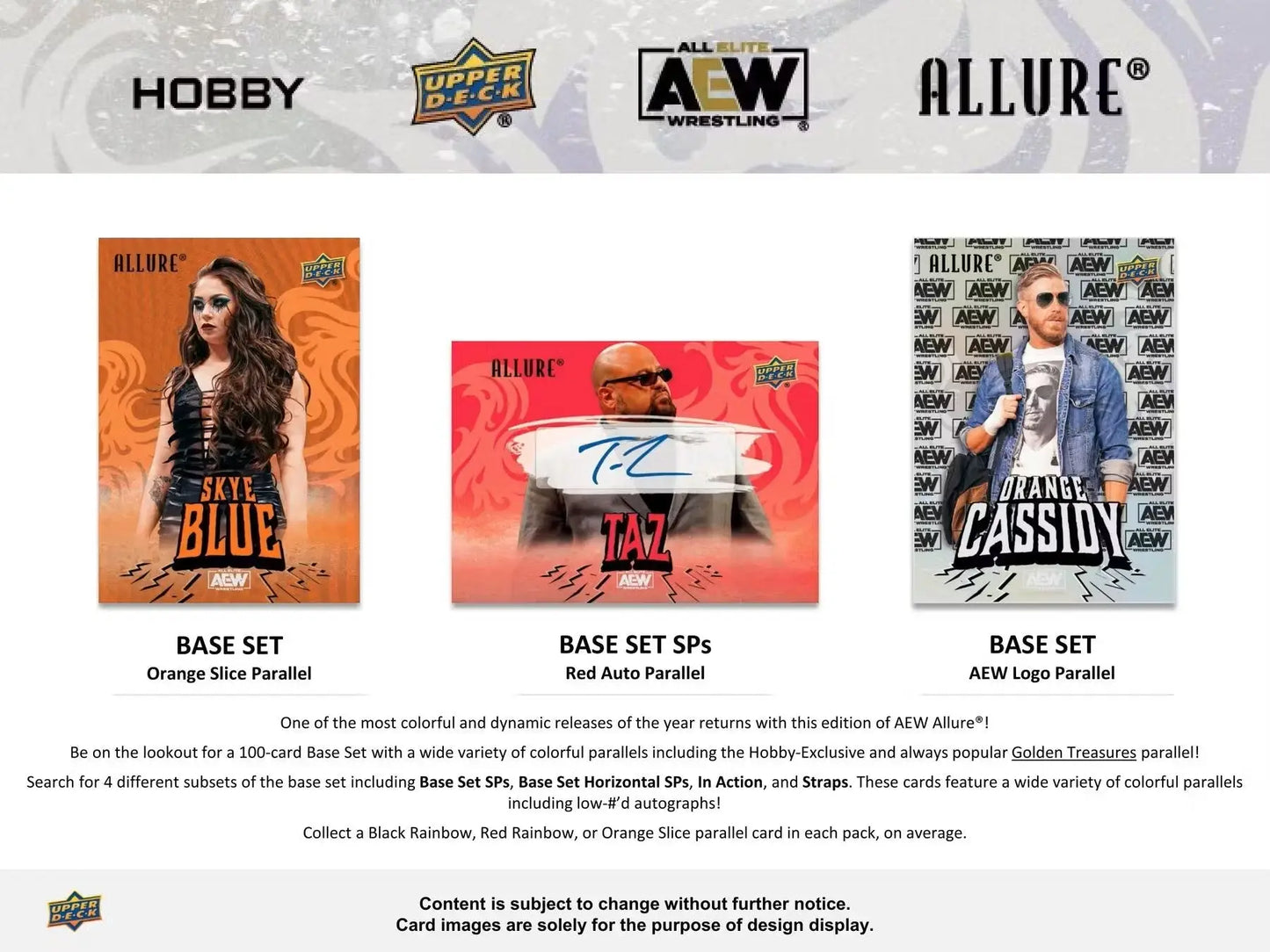 2024 Upper Deck AEW Allure Wrestling Hobby Box | Columbia Sports Cards - Sports Card Hobby Boxes