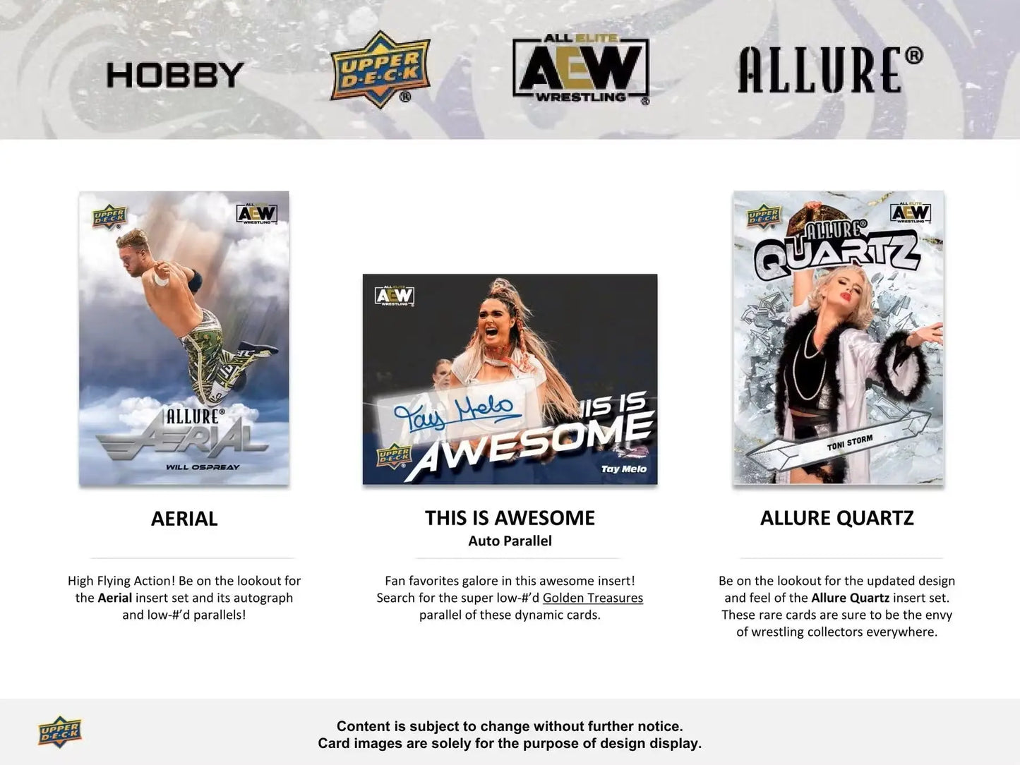 2024 Upper Deck AEW Allure Wrestling Hobby Box | Columbia Sports Cards - Sports Card Hobby Boxes