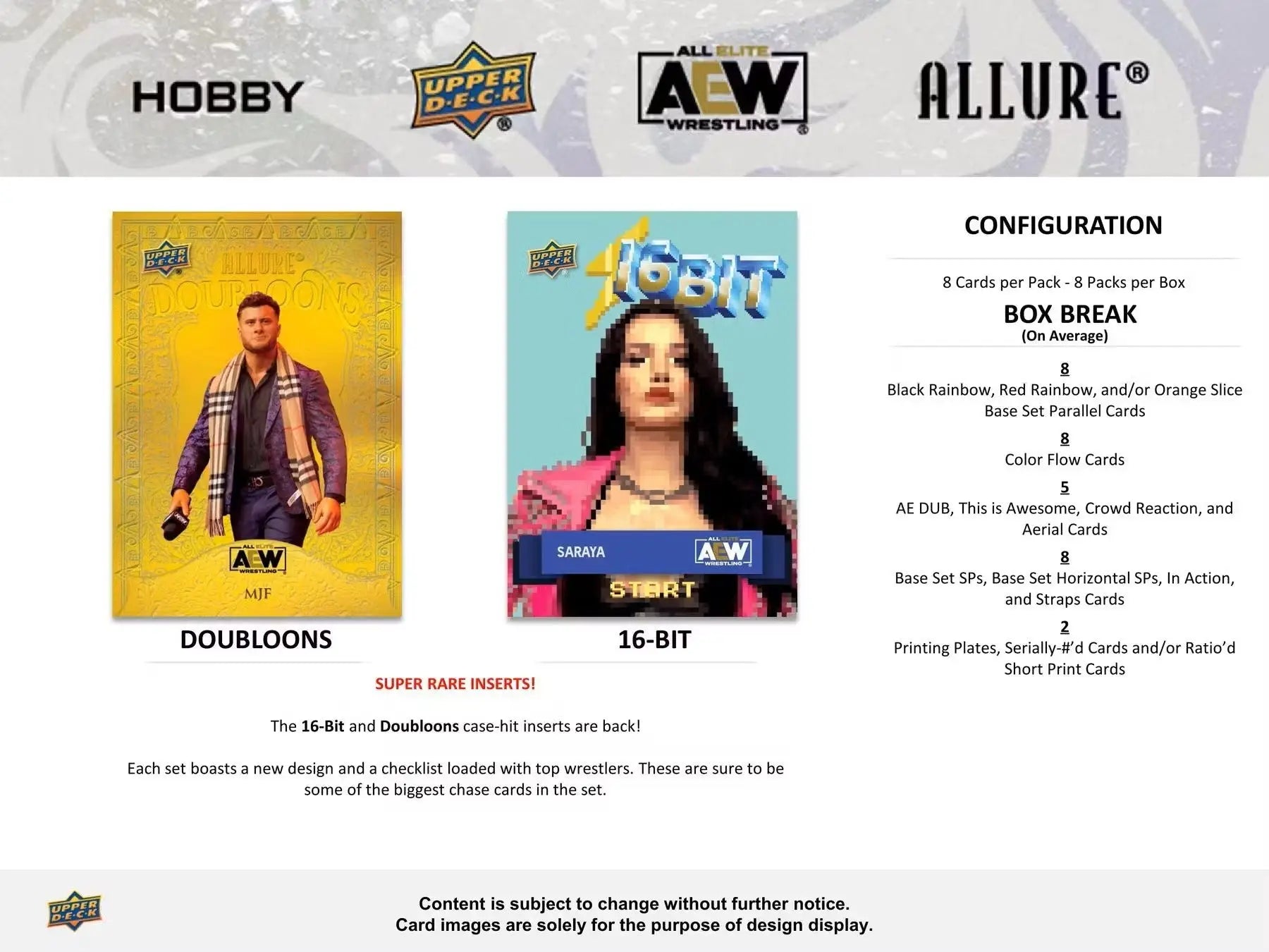 2024 Upper Deck AEW Allure Wrestling Hobby Box | Columbia Sports Cards - Sports Card Hobby Boxes