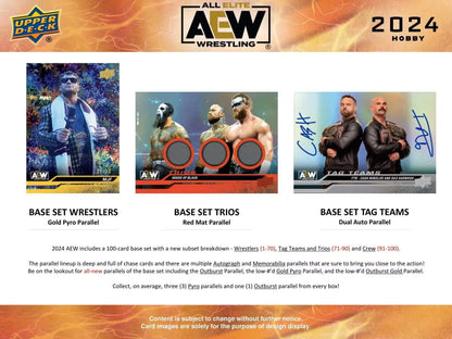2024 Upper Deck AEW Wrestling Hobby Box | Columbia Sports Cards - Sports Card Hobby Boxes