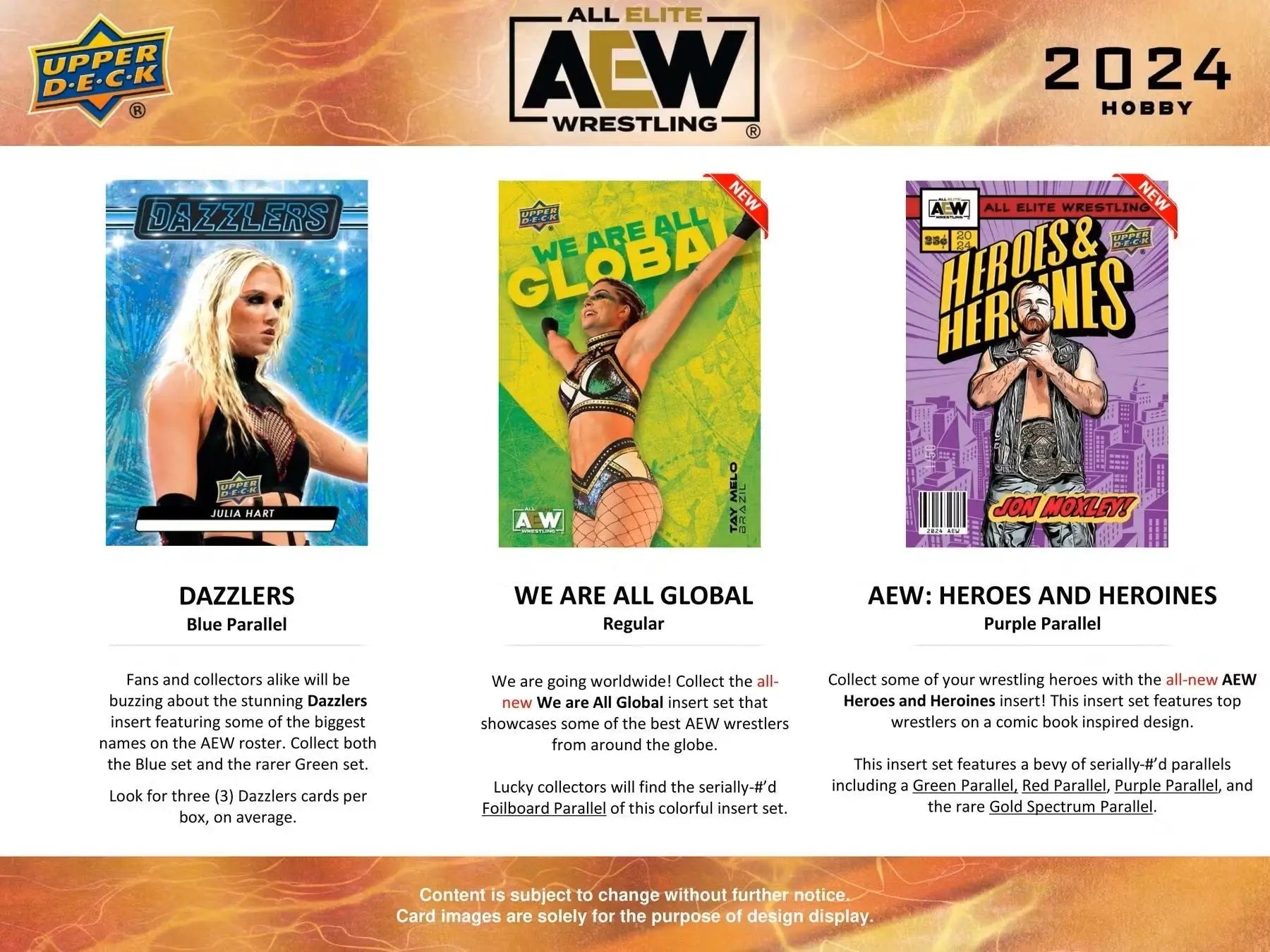 2024 Upper Deck AEW Wrestling Hobby Box | Columbia Sports Cards - Sports Card Hobby Boxes