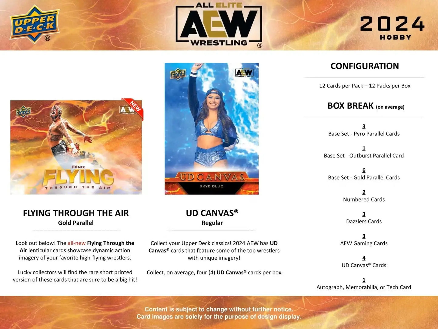 2024 Upper Deck AEW Wrestling Hobby Box | Columbia Sports Cards - Sports Card Hobby Boxes