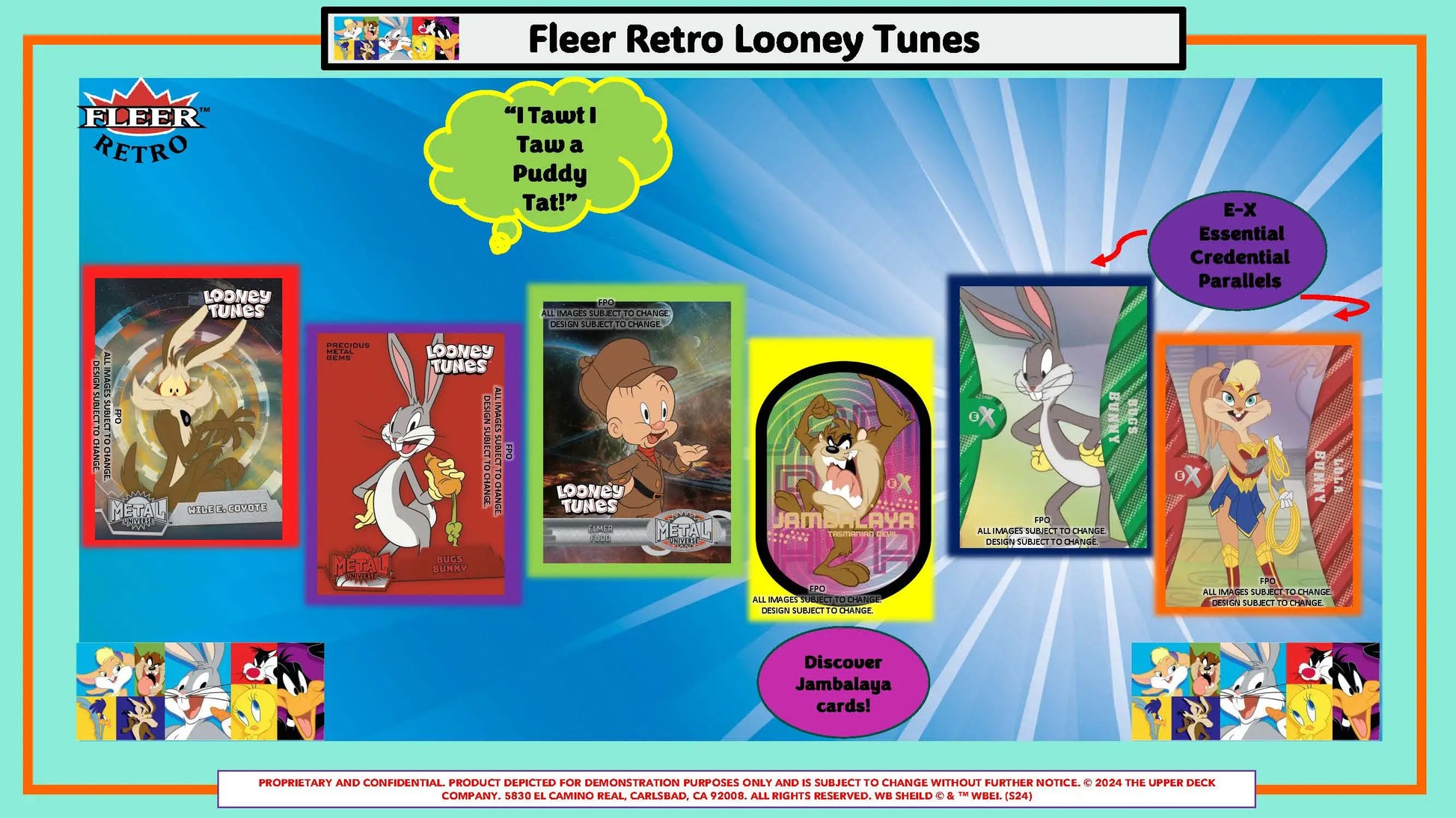 2024 Upper Deck Fleer Retro Looney Tunes Blaster Box - Non-Sports Card Box
