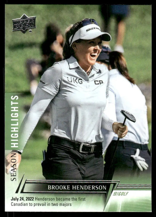 2024 Upper Deck Golf Brooke Henderson #88 Season Highlights Golf - Golf Card Single