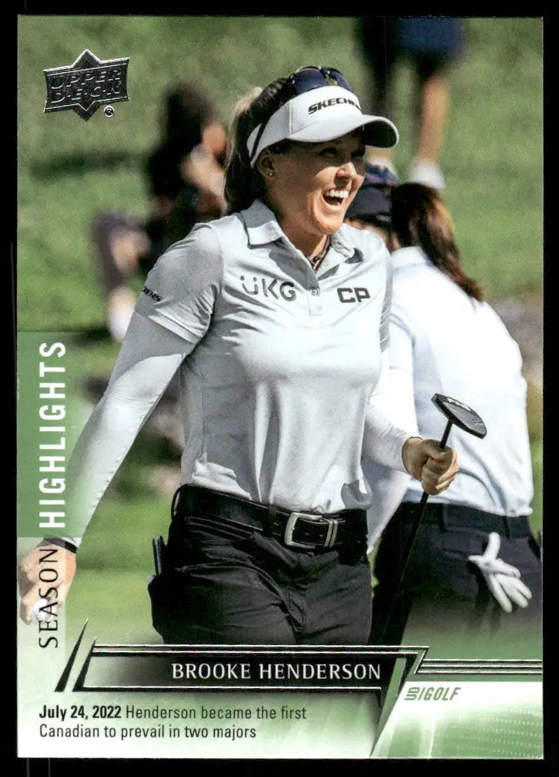 2024 Upper Deck Golf Brooke Henderson #88 Season Highlights Golf - Other