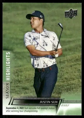 2024 Upper Deck Golf Justin Suh #83 Season Highlights Golf - Other