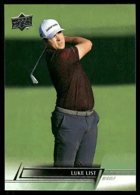 2024 Upper Deck Golf Luke List #32 Golf - Golf Card Single