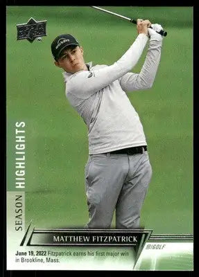 2024 Upper Deck Golf Matthew Fitzpatrick #77 Golf - Golf Card Single