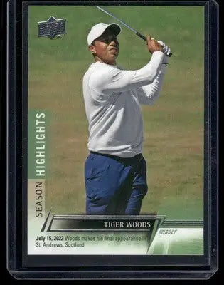 2024 Upper Deck Golf Tiger Woods #78 Golf - Golf Card Single