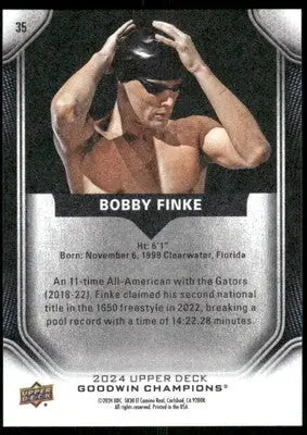 2024 Upper Deck Goodwin Champions Bobby Finke #35 Swimming - Other
