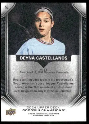 2024 Upper Deck Goodwin Champions Deyna Castellanos #53 Soccer - Soccer Card Single