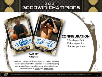 2024 Upper Deck Goodwin Champions Hobby Box | Columbia Sports Cards - Sports Card Hobby Boxes