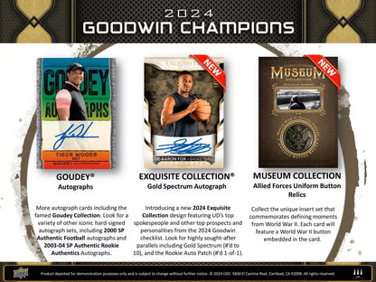 2024 Upper Deck Goodwin Champions Hobby Box | Columbia Sports Cards - Sports Card Hobby Boxes