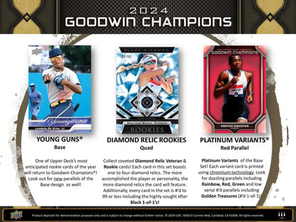 2024 Upper Deck Goodwin Champions Hobby Box | Columbia Sports Cards - Sports Card Hobby Boxes