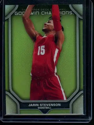 2024 Upper Deck Goodwin Champions Neon Green Jarin Stevenson #P17 Basketball - Basketball Card Single