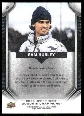 2024 Upper Deck Goodwin Champions Sam Hurley #59 Track and Field - Track and Field Card Single