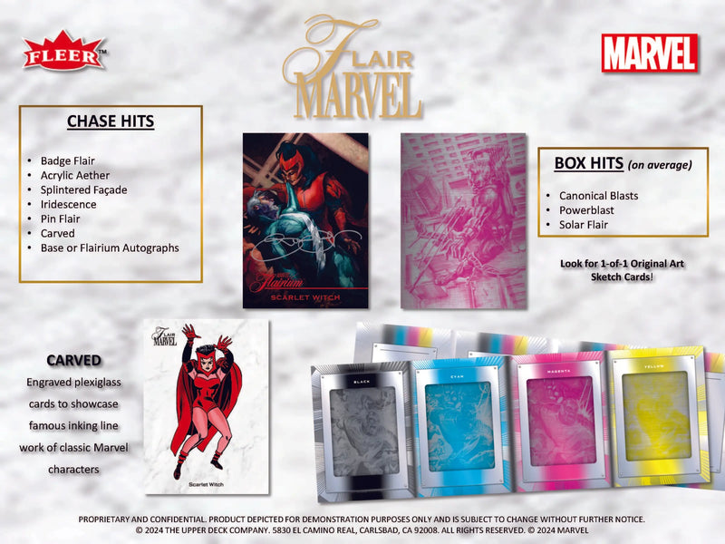 2024 Upper Deck Marvel Flair Hobby Box - Marvel Card Box