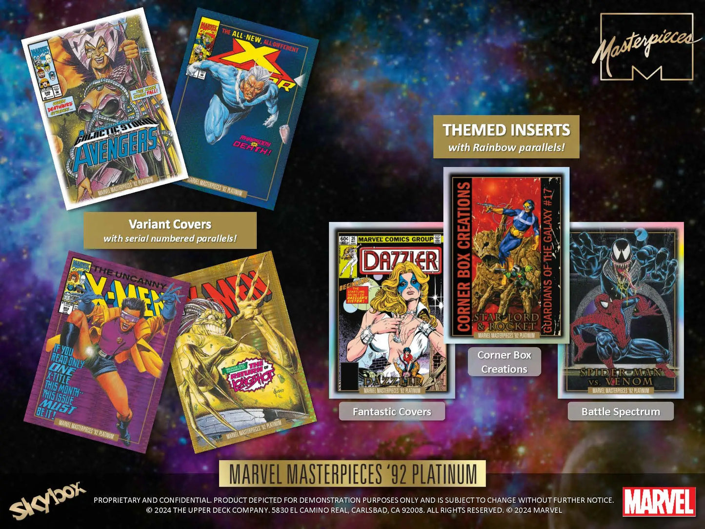 2024 Upper Deck Marvel Masterpieces 92 Platinum Hobby Box - Marvel Card Box