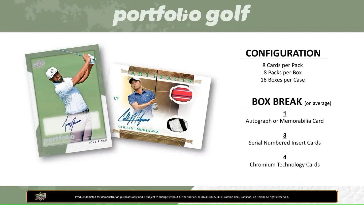 2024 Upper Deck Portfolio Golf Hobby Box - Sports Card Hobby Boxes