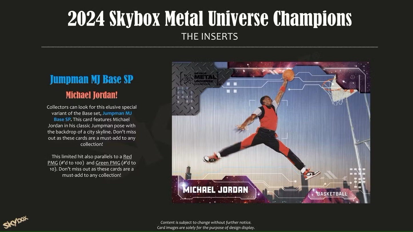 2024 Upper Deck Skybox Metal Universe Champions Hobby Box | Columbia Sports Cards