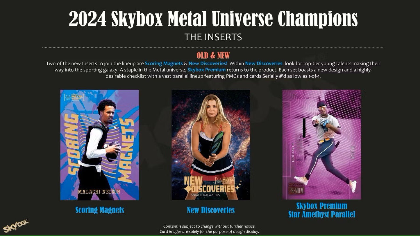 2024 Upper Deck Skybox Metal Universe Champions Hobby Box | Columbia Sports Cards