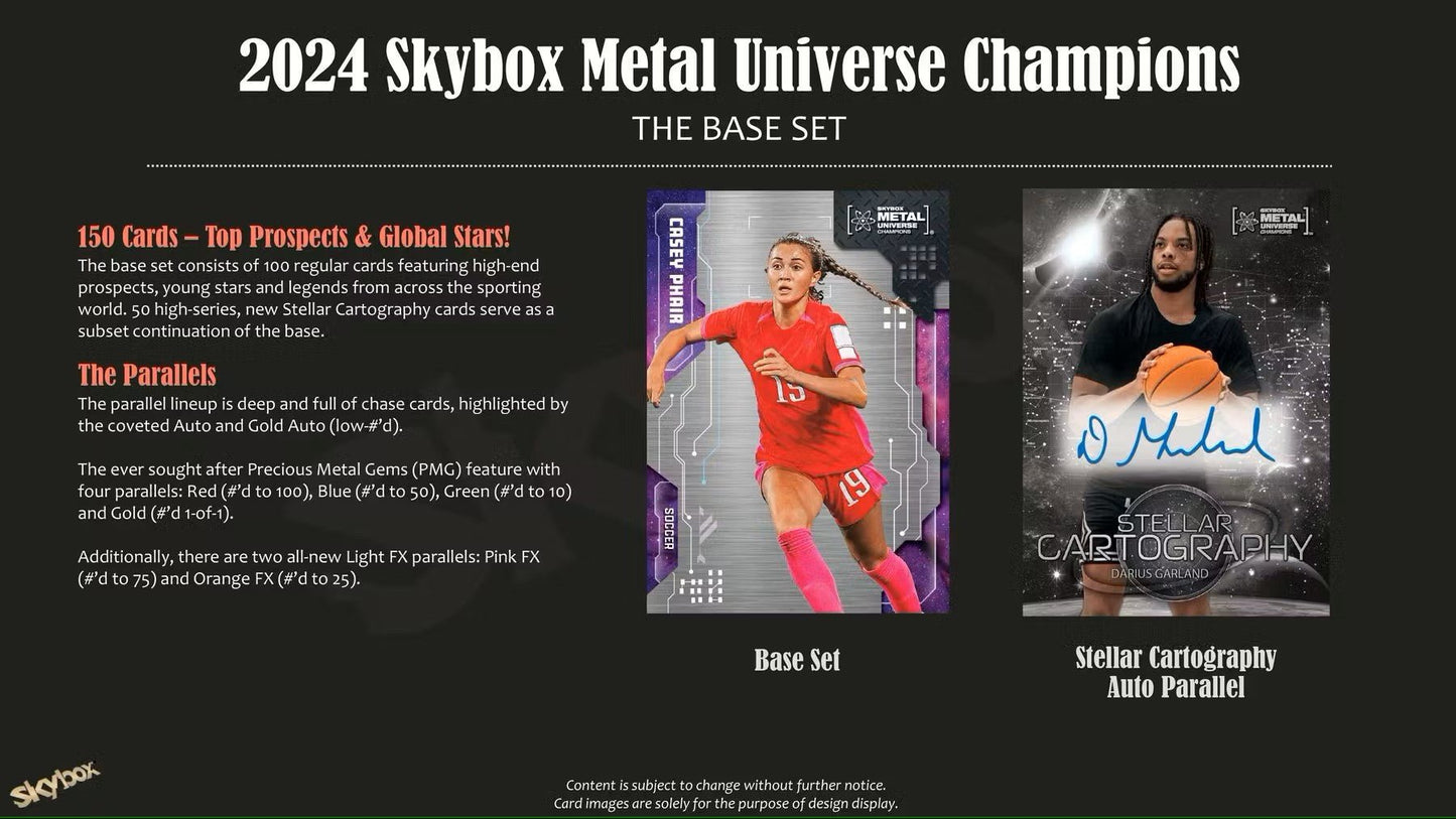 2024 Upper Deck Skybox Metal Universe Champions Hobby Box | Columbia Sports Cards