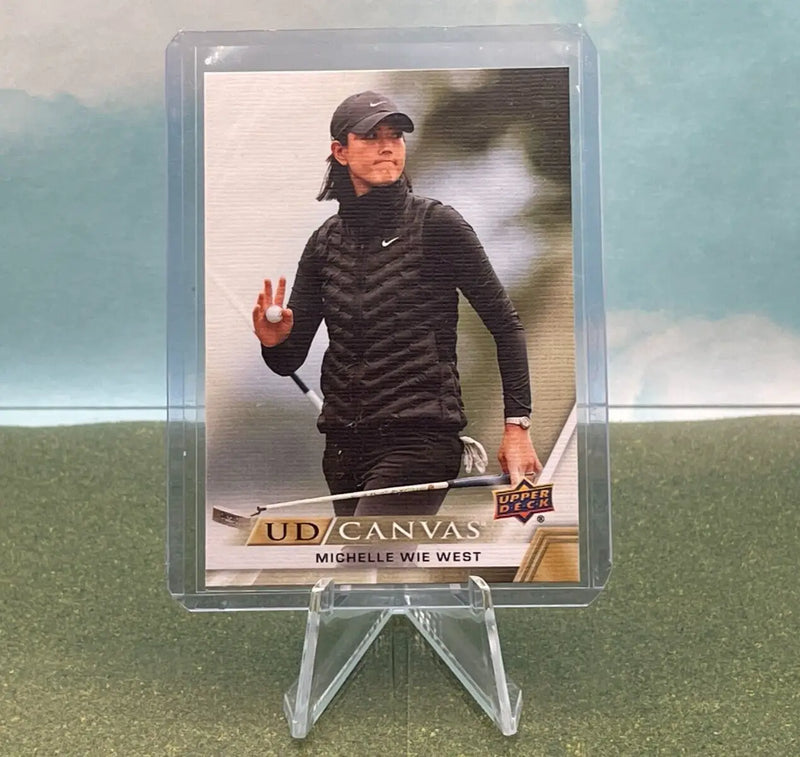 Michelle Wie West golf card from 2024 Upper Deck UD Canvas collection