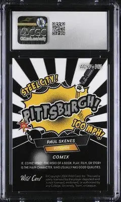 2024 Wild Card Alumination Comix Skenes Ed. Paul Skenes #ACYP-PS1 5/10 CGC 9