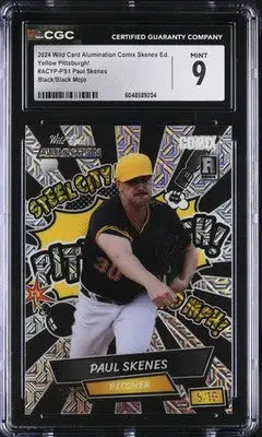 2024 Wild Card Alumination Comix Skenes Ed. Paul Skenes #ACYP-PS1 5/10 CGC 9