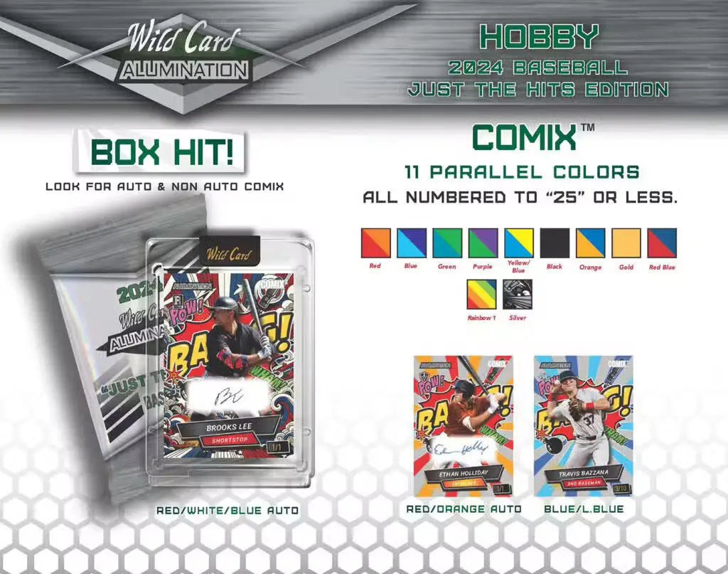 2024 Wild Card Alumination Just The Hits Baseball Box | Columbia Sports Cards - Sports Card Hobby Boxes