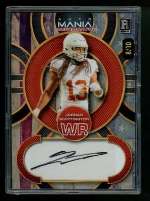 2024 Wild Card AutoMania American Football Jordan Whittington #AMAC-JW Auto 8/10 - Football Card Single