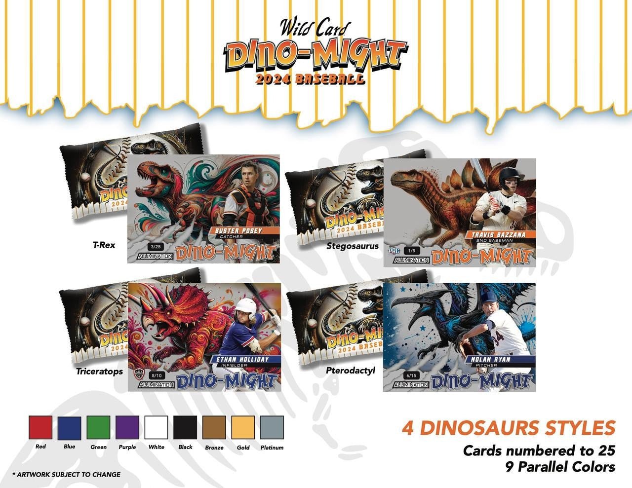 2024 Wild Card Dino-Might Baseball Hobby Box