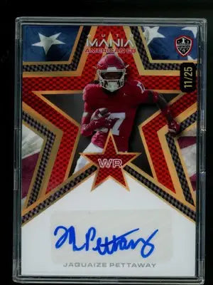 2024 Wild Card Mania American AF Jaquaize Pettaway #AMAS-JP Autograph 11/25 - Football Card Single