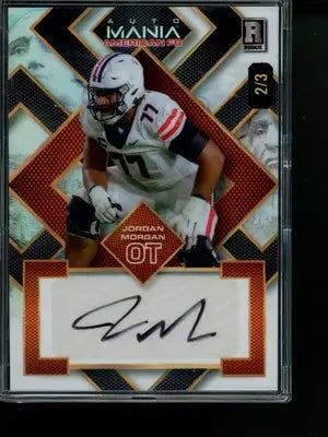 2024 Wild Card Mania American FB Jordan Morgan #AMASQ-JM 2/3 Football