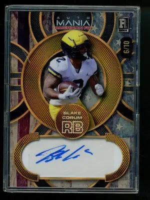 2024 Wild Card Mania American Football Blake Corum #AMAC-BC 6/10 Football