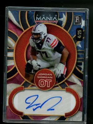 2024 Wild Card Mania Americana Jordan Morgan #AMAC-JM Autograph 4/25 Football