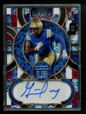 2024 Wild Card Mania Automania Gabriel Murphy #AMAC-GM Autograph 5/5 Football - Football Card Single