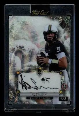 2024 Wild Card Card Stud AJ Swann 1/2 Football