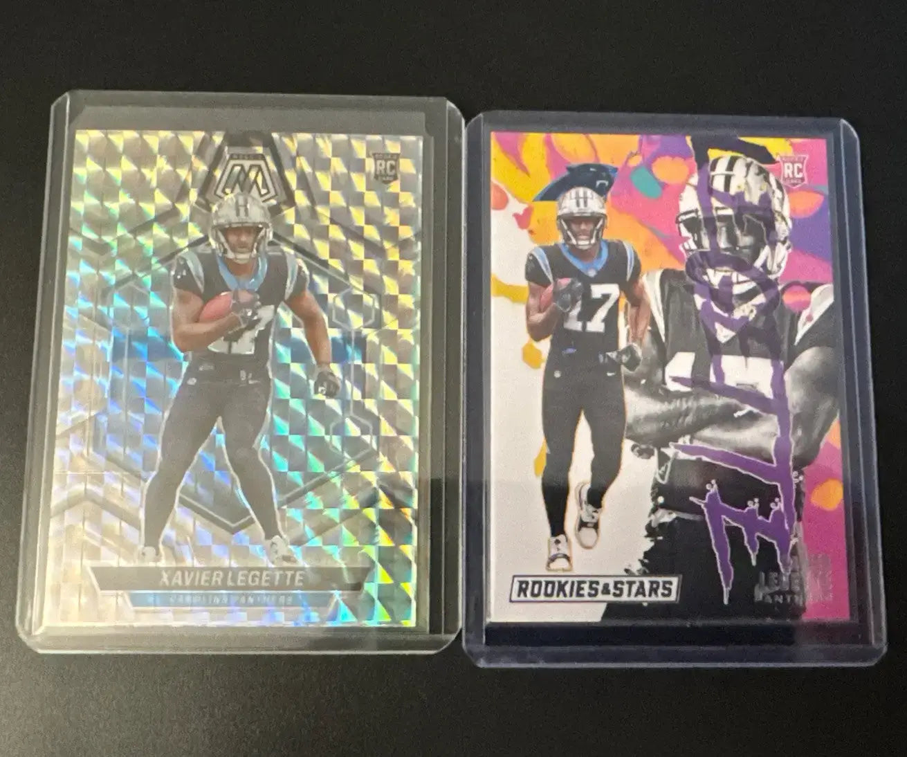 2024 Xavier Leggette 9 Card Lot RC Prizm Mosaic Donruss - Football Card Single