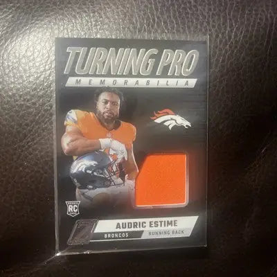 2024 Zenith Football Audric Estime Turning Pro RELIC RC - Football Card Single