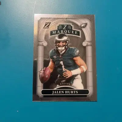 Jalen Hurts football card from 2024 Zenith Jalen Hurts Marquee Philadelphia Eagles