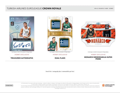2024/25 Panini EuroLeague Crown Royale Basketball Hobby Box | Columbia Sports Cards & More