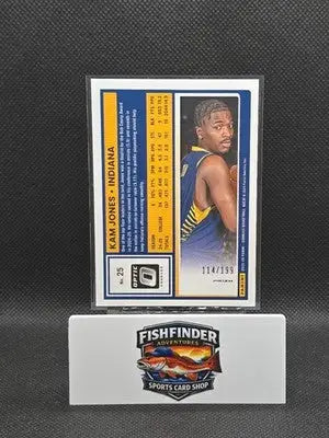2025-25 Panini Donruss Optic Kam Jones #25 Rated Rookie Orange Shock /199 - Basketball Card Single