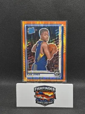 2025-25 Panini Donruss Optic Kam Jones #25 Rated Rookie Orange Shock /199 - Basketball Card Single
