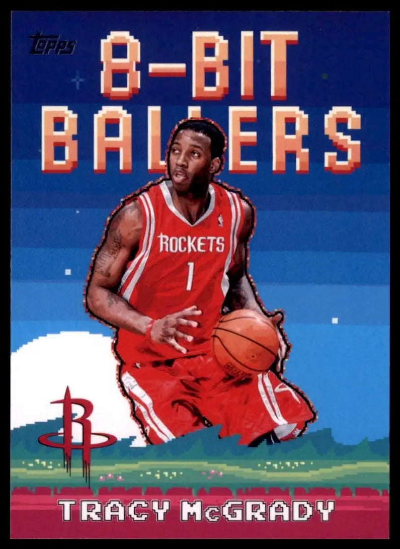 2025-26 8 Bit Ballers Tracy McGrady #8B-27 Houston Rockets Basketball Card NBA