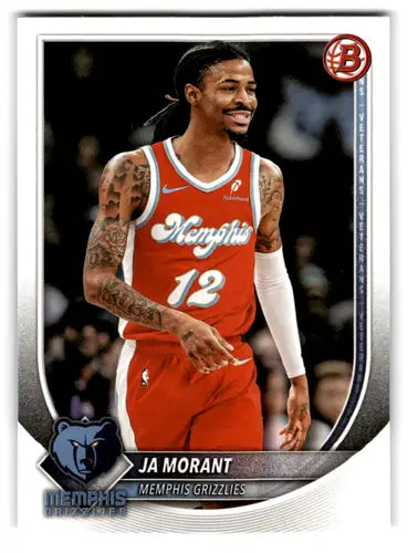 2025-26 Bowman #136 Ja Morant NM-MT Grizzlies ID:82410 - Basketball Card Single